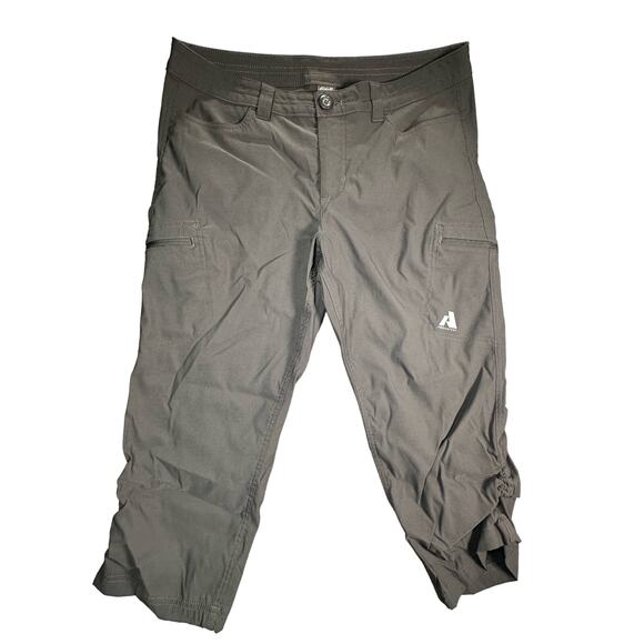 Eddie Bauer Pants - Eddie Bauer First Ascent Guide Pro Capri Hiking Pants Womens 10 Dark Smoke Gray